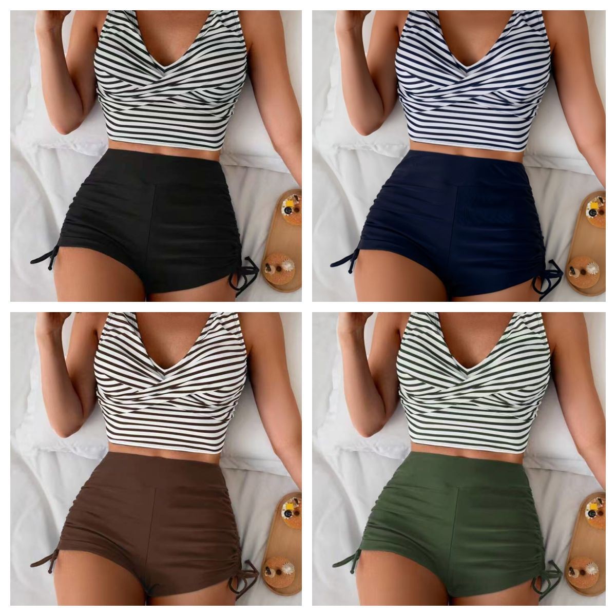 Shorts - Pakaian Renang Wanita Bikini Crop Top
