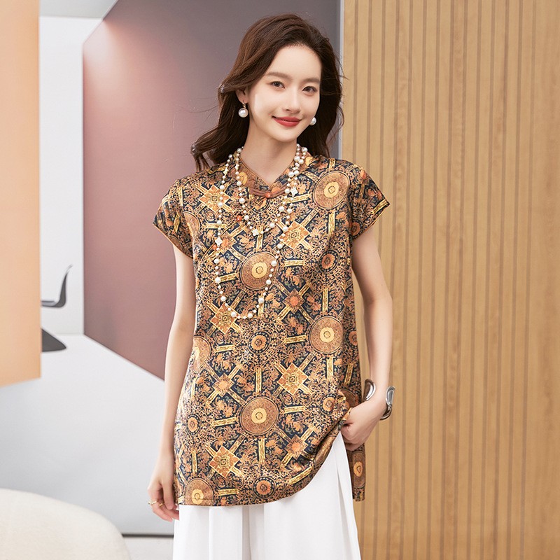 Shirts - Blus Wanita Lengan Pendek Kerah Bulat