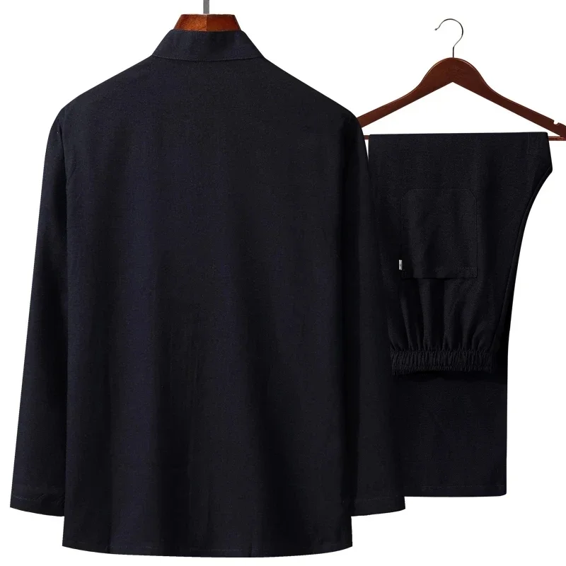 Pakaian bordir pria Cina musim - Mens Linen Shirt Long Sleeve ulasan dan harga