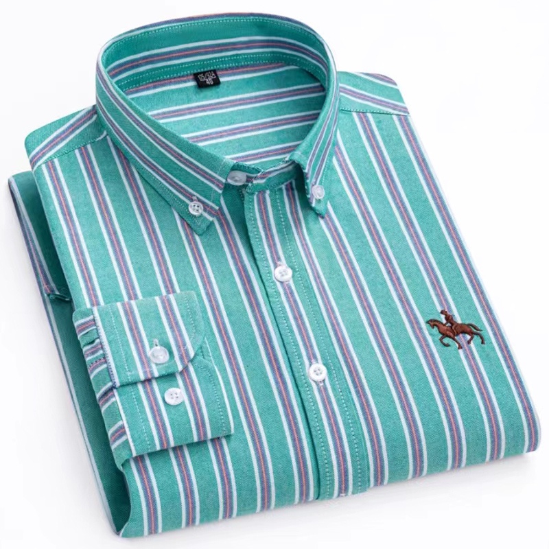 Kemeja lengan panjang pria, ke - Oxford Cotton Casual Shirt Business ulasan dan harga