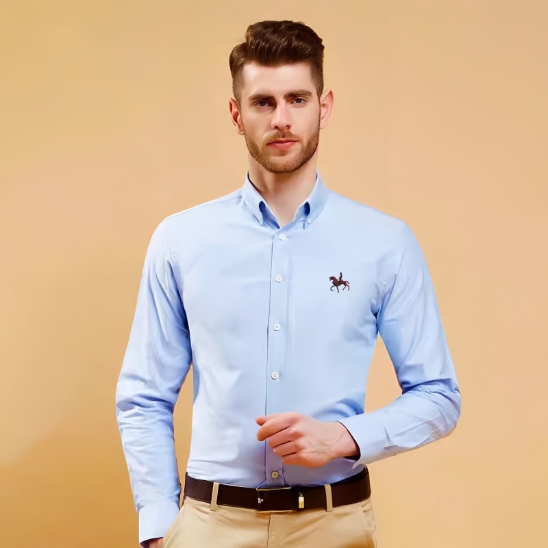 Kemeja lengan panjang pria, ke - Oxford Cotton Casual Shirt Business ulasan dan harga