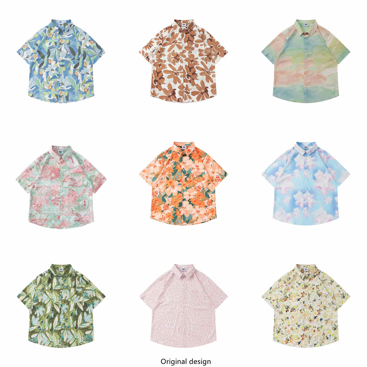 Kemeja Pria Lengan Pendek Mode - Vintage Hawaiian Floral Shirt ulasan dan harga