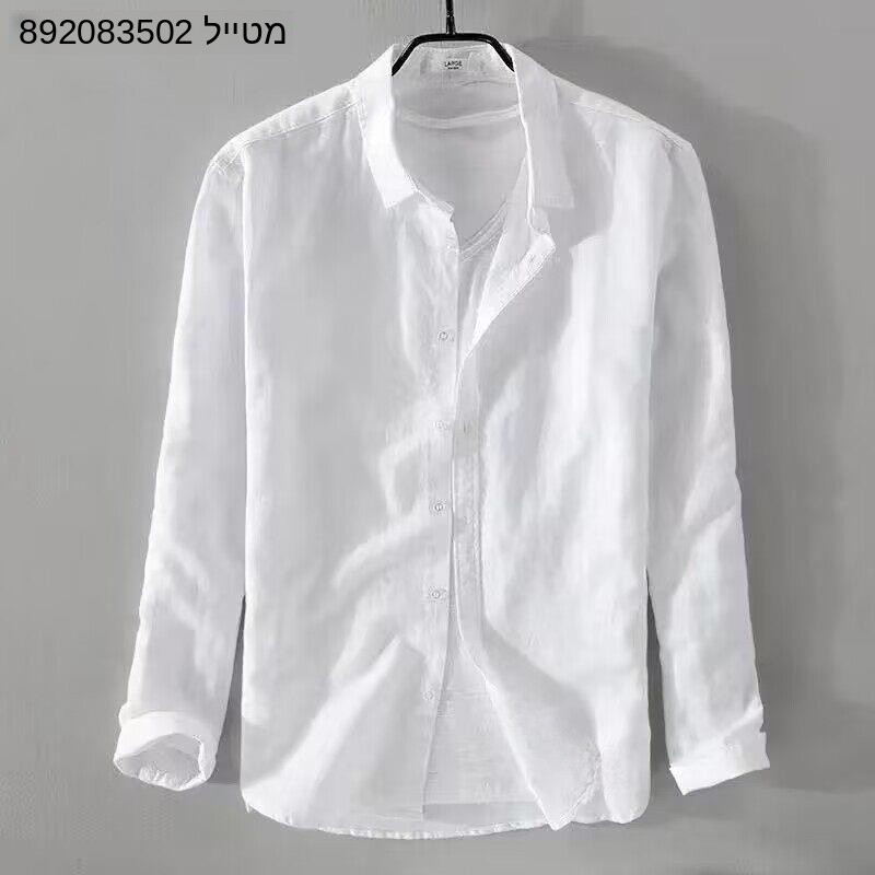 Kemeja Katun Linen Oxford Weav - Oxford Cotton Casual Shirt Business ulasan dan harga