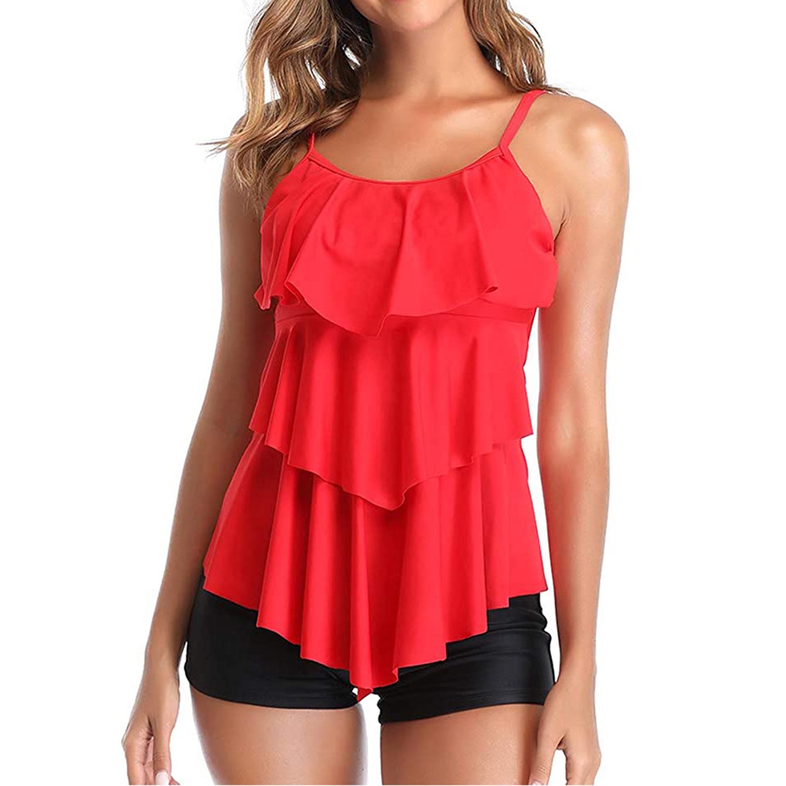 Bikini Wanita Motif Bunga Tank - Shorts ulasan dan harga