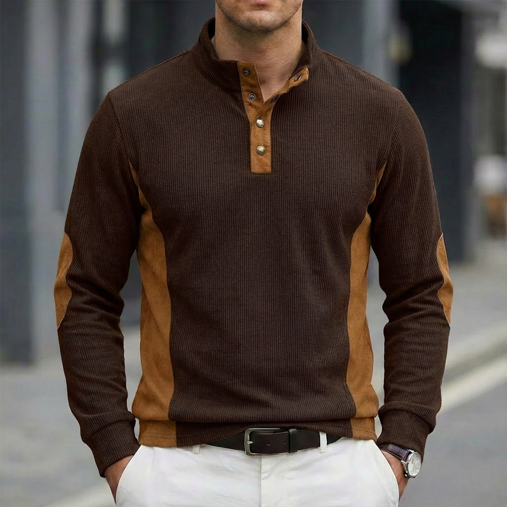 Kaos Polo Pria Kasual Corduroy - Corduroy Button Up Shirt Men ulasan dan harga