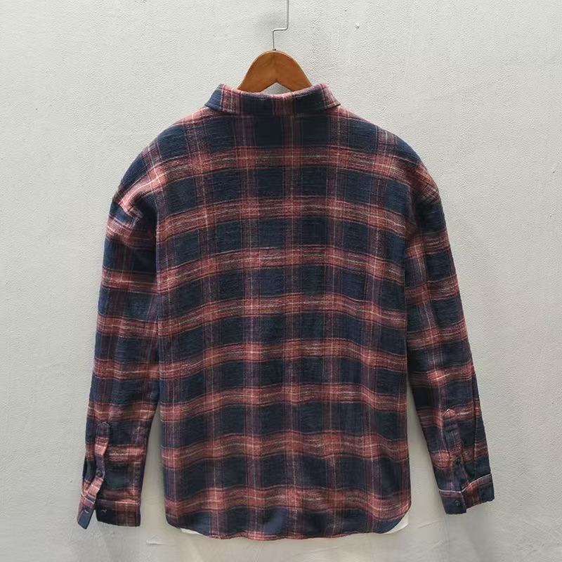 Kemeja Jaket Kasual Kotak-kota - Flannel Plaid Shirt Heavy Weight ulasan dan harga
