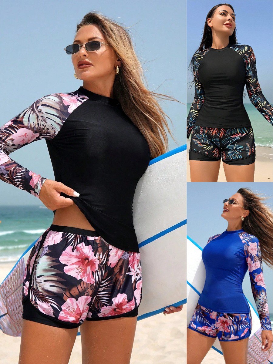 Tankini Y2k Wanita Lengan Panj - Shorts ulasan dan harga