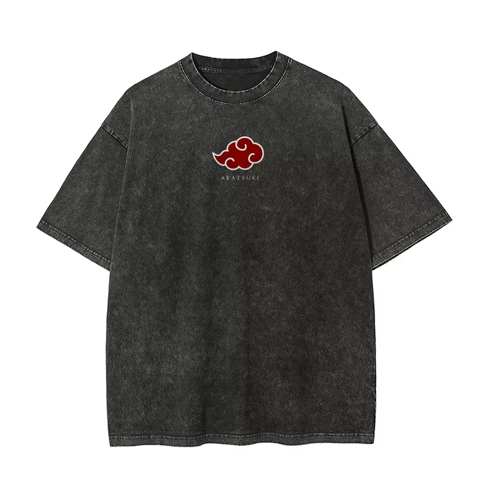 Kaos Naruto Itachi Uchiha Akat - Acid Wash Vintage Graphic T Shirt ulasan dan harga