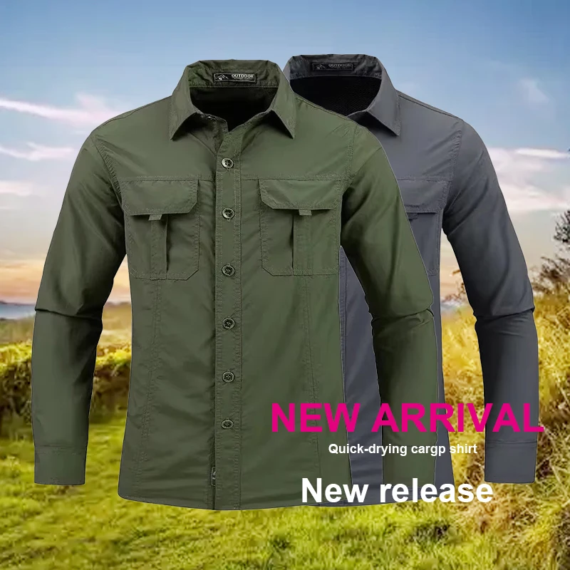 5XL Kemeja Pria Ringan Cepat K - Tactical Military Shirt Cargo ulasan dan harga