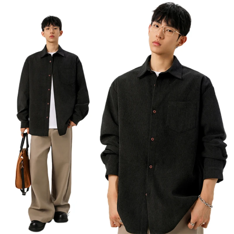 Atasan Korduroi Berkancing unt - Corduroy Button Up Shirt Men ulasan dan harga