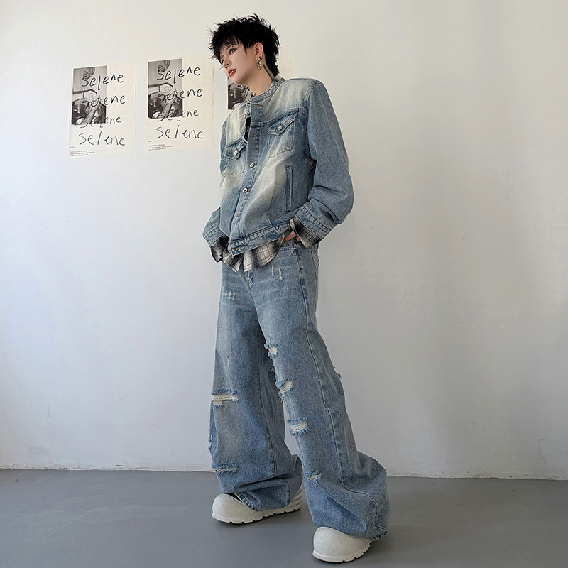 LUZHEN 2026 Setelan Dua Potong - Jeans ulasan dan harga