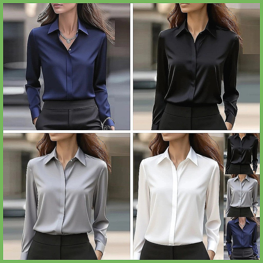 Blus Kantor Wanita Terbaru Len - Shirts ulasan dan harga
