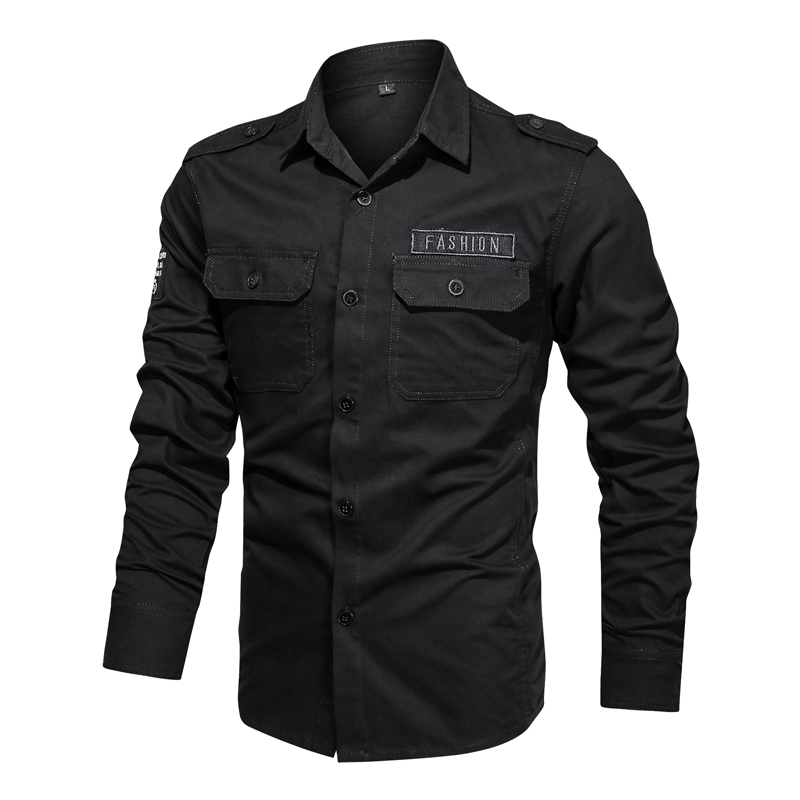Kemeja Kargo untuk Pria Kemeja - Tactical Military Shirt Cargo ulasan dan harga