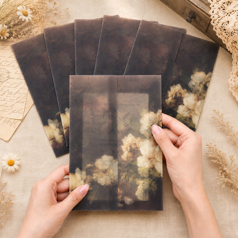 20/50 pcs Sampul Vellum Lipat  - Jackets ulasan dan harga