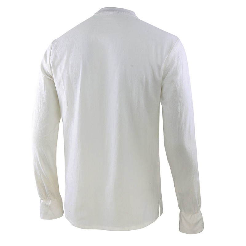 Kemeja Renaisans Pria Baju Baj - Mens Linen Shirt Long Sleeve ulasan dan harga